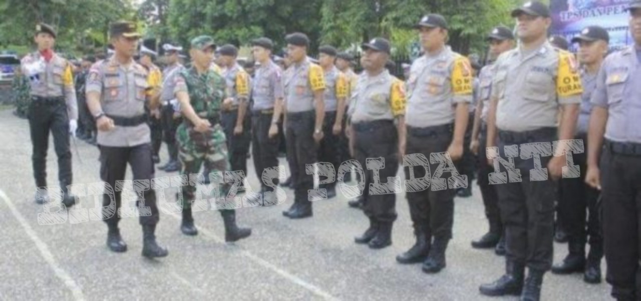 Persiapan Pengamanan Pemilu 2019, Polres TTU Gelar Apel Gabungan Polri -TNI