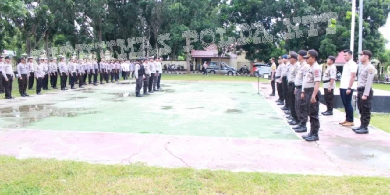 Tingkatkan Kesiapsiagaan Dalam Rangka Hari Buruh Internasional, Polres Mabar Gelar Apel Siaga 1