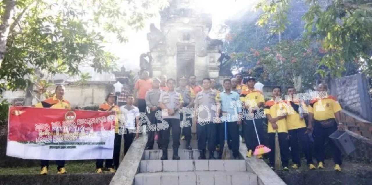 Sambut HUT Bhayangkara Ke 73, Personel Polres Sumba Barat Gelar Kerja Bhakti Religi di Beberapa Tempat Ibadah