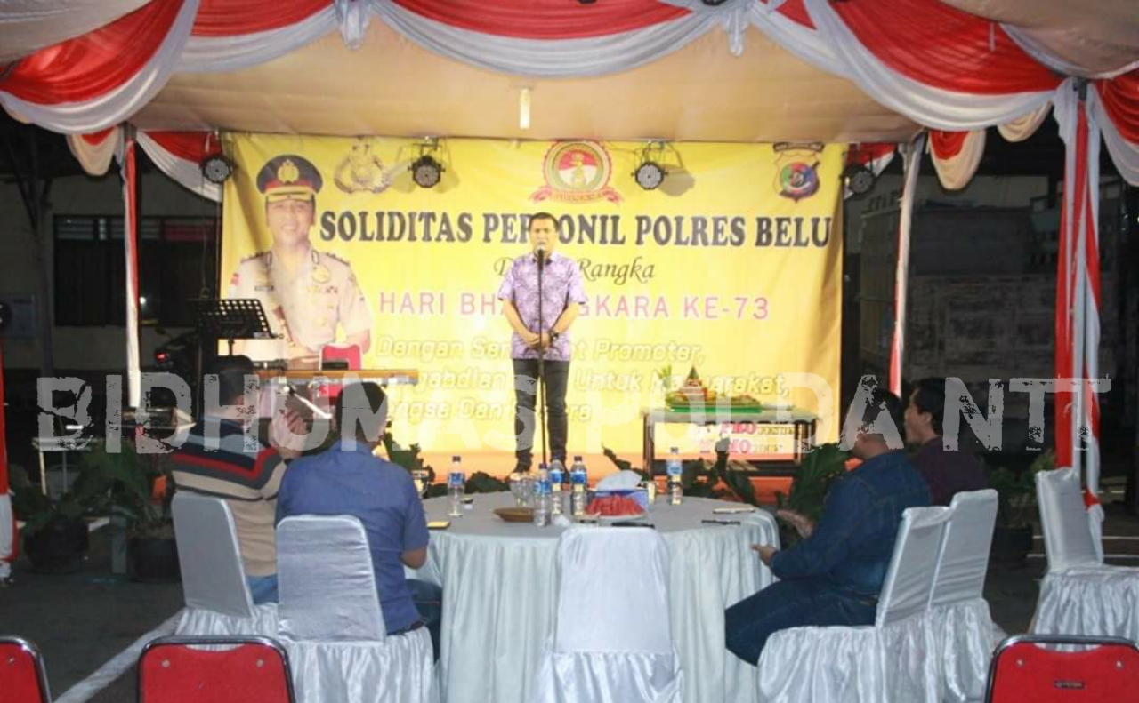 Kuatkan Soliditas Internal, Polres Belu Gelar Malam Keakraban di Hari Jadi Bhayangkara ke-73