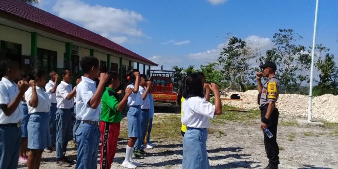 Polsek Wewewa Barat Lakukan Seleksi Paskibra Di SMA Dan SMK