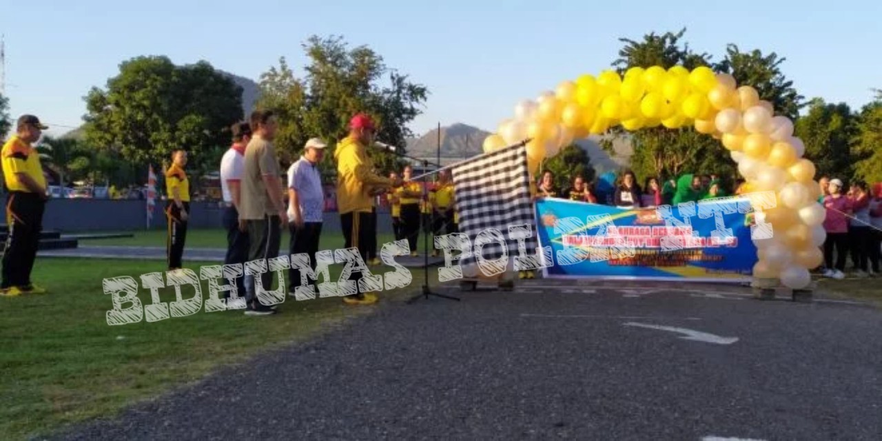 Meriahkan HUT Bhyangkara Ke-73, Polres Ende Gelar Olahraga Bersama TNI dan Masyarakat