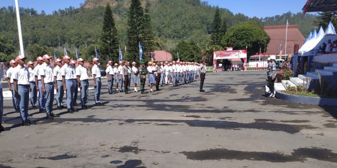 Kapolres Ngada Pantau Gladi Bersih Upacara Bendera HUT RI ke-74