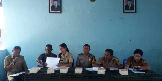 Bripka Zainudin Syafrin, Hadiri Rapat Evaluasi Rt/Rw Tingkat Kelurahan Tetandara