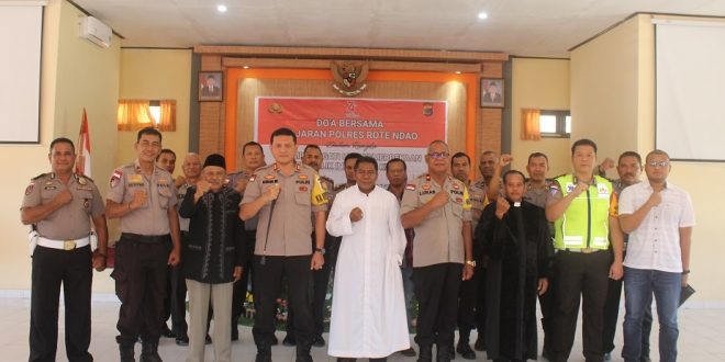 Jelang HUT RI Ke – 74, Polres Rote Ndao Gelar Doa Bersama