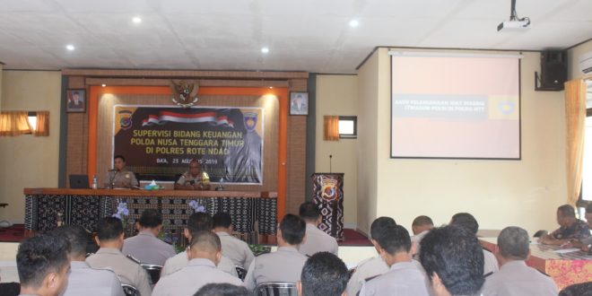 Tertibnya Akuntabiltas Bidang Keuangan, Bid Keu Polda NTT Supervisi Di Polres Rote Ndao