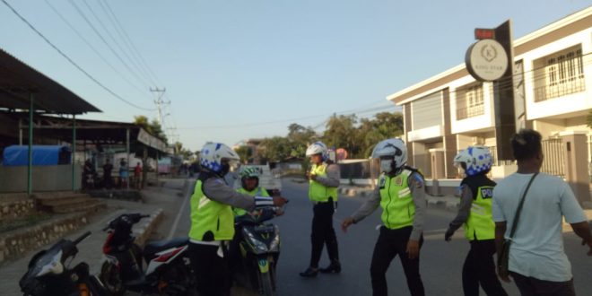 Hari ke-7 Ops Patuh 2019, Sat Lantas Polres Belu Terapkan Sistim Hunting Tertibkan Pelanggar Lalu Lintas