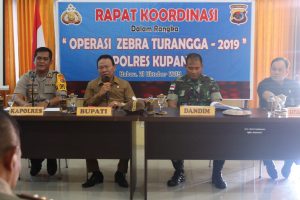 Jelang Ops Zebra Turangga 2019, Polres Kupang Gelar Rakor