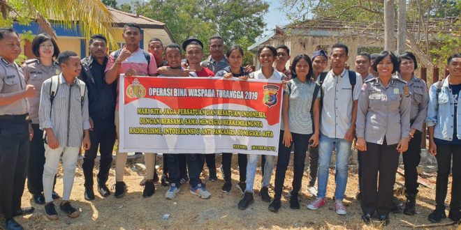 Mencegah Paham Anti Pancasila, Satbinmas Polres Kupang Kota Laksanakan Operasi Bina Waspada Turangga 2019