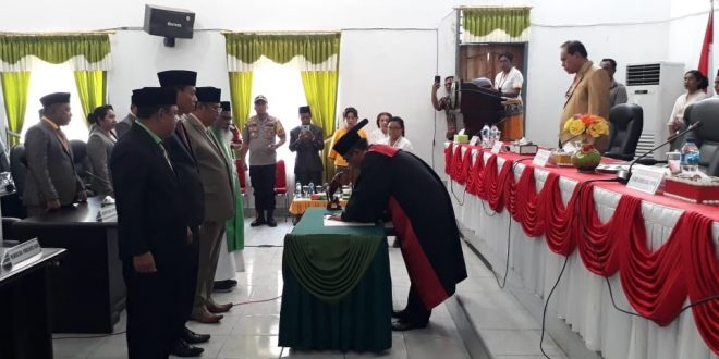 Kapolres Belu Hadiri Pelantikan Pimpinan DPRD Malaka Periode 2019-2024