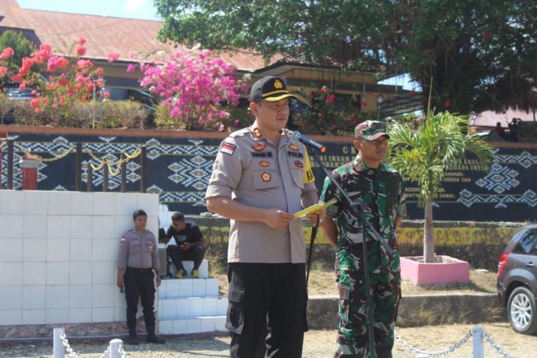 Polres Rote Ndao Gelar Apel Kesiapsiagaan Dalam Rangka Dukung Pengamanan Pelantikan Presiden