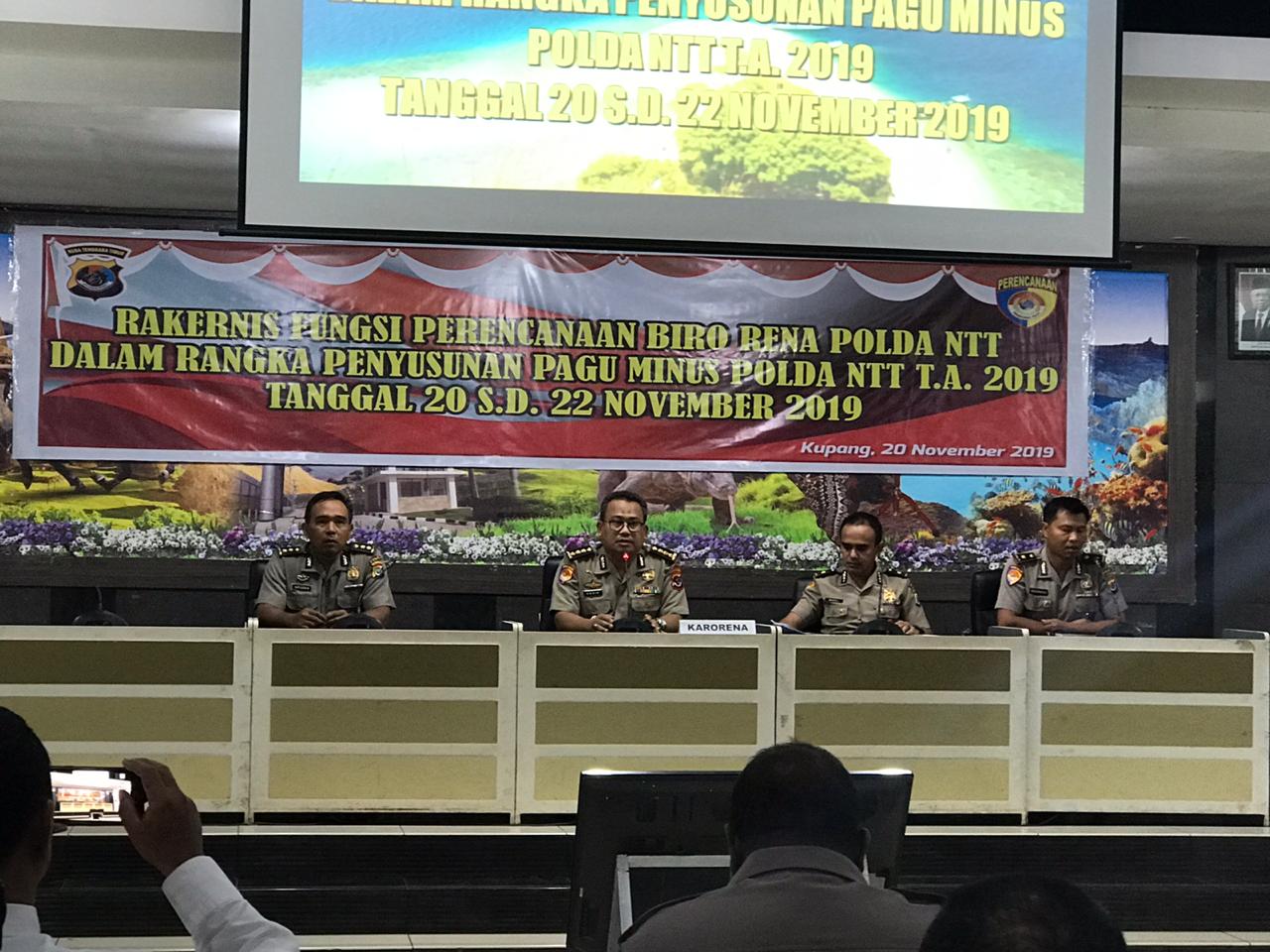 Rorena Polda NTT Gelar Rakernis Penyusunan Pagu Minus T.A 2019