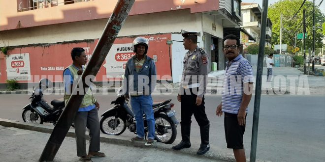 Unit Dikyasa Satlantas Polres Kupang Kota Imbau Ojek Tak Parkir di Bahu Jalan