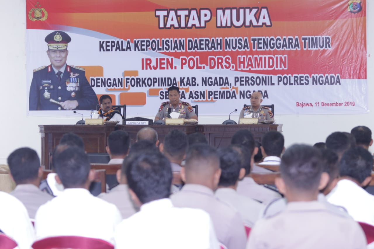 Kapolda NTT Lakukan Tatap Muka Bersama Forkopimda Ngada, Personel Polres Ngada serta ASN Pemda Ngada