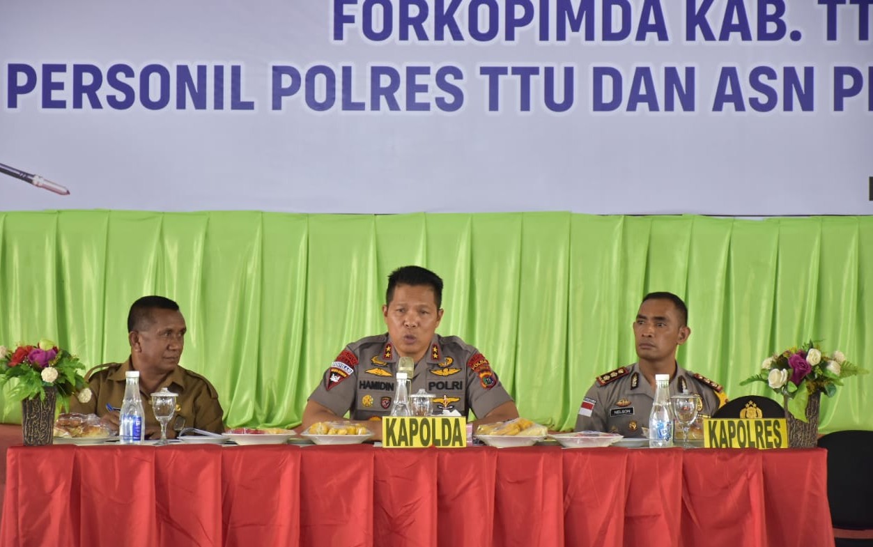 Kapolda NTT Gelar Tatap Muka Bersama Forkopimda TTU, Personel Polres TTU serta ASN Pemda TTU