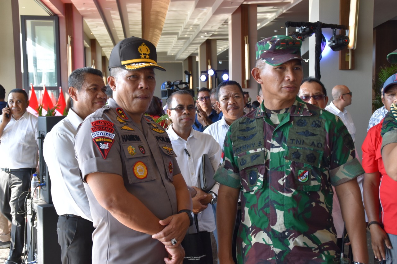 Kapolda NTT dan Pangdam IX/Udayana Pimpin Pengamanan VVIP Rangkaian Kegiatan Kunker Presiden RI di Labuan Bajo