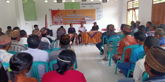 Kasat Reskrim Polres Mabar Hadiri Sosialisasi PTSL Oleh BPN Kabupaten Manggarai Barat